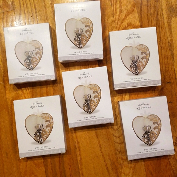 NIB Lot of 6 With This Ring 💍Hallmark Keepsake - Picture 1 of 3
